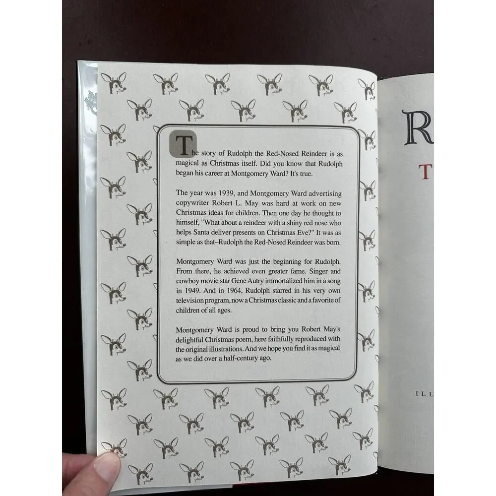 Rudolph the Red-Nosed Reindeer Robert L. May Hardcover Facsimile Edition Classic